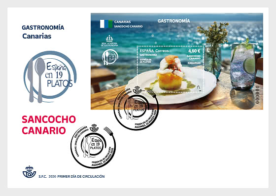 2026 Gastronomy - Spain In 19 Dishes - Canary Islands, Canarian Sancocho - First Day Cover