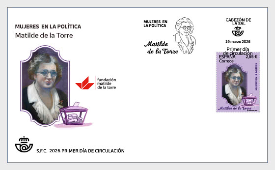 2026 Women In Politics - Matilde de la Torre - First Day Cover