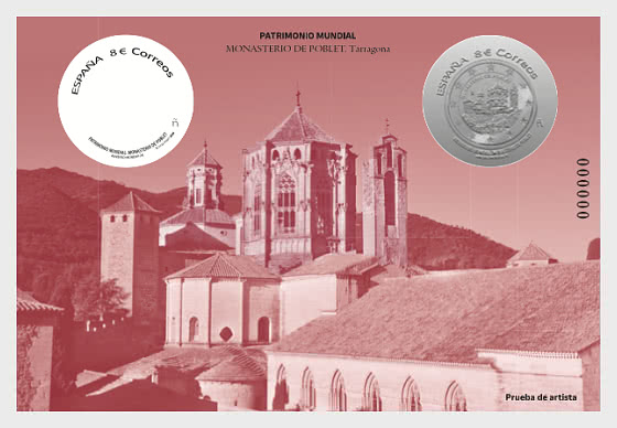 2026 世界遗产 - 塔拉戈纳波夫莱特圣玛丽亚修道院 - 邮票和明信片