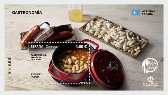 2026 Spanish Gastronomy in 19 Dishes - Asturias, Fabada - Miniature Sheet