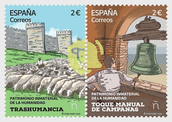 2026 Patrimonio Inmaterial de la Humanidad - Trashumancia, Toque de Campanas Manual - Series CTO