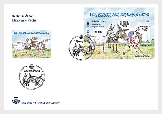 2026 Cartoon – Idígoras und Pachi - Ersttagbriefe