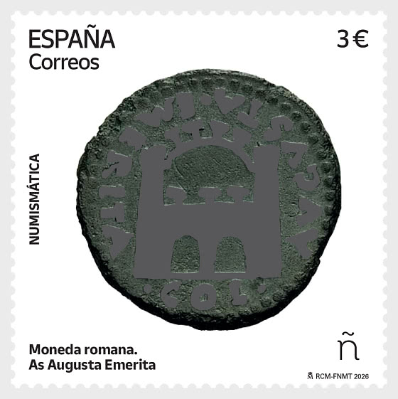 2026 Numismatics - Roman Coin, As from Augusta Emerita - Set CTO