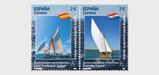 2026 Emissione Congiunta Spagna-Croazia – Imbarcazioni da Pesca del Mediterraneo - Serie