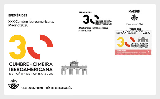2026 Jahrestage - XXX Iberoamerikanischer Gipfel, Madrid - Ersttagbriefe