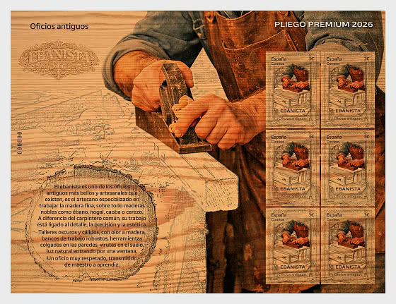 2026 Alte Handwerke – Kunsttischler - Bogenserie