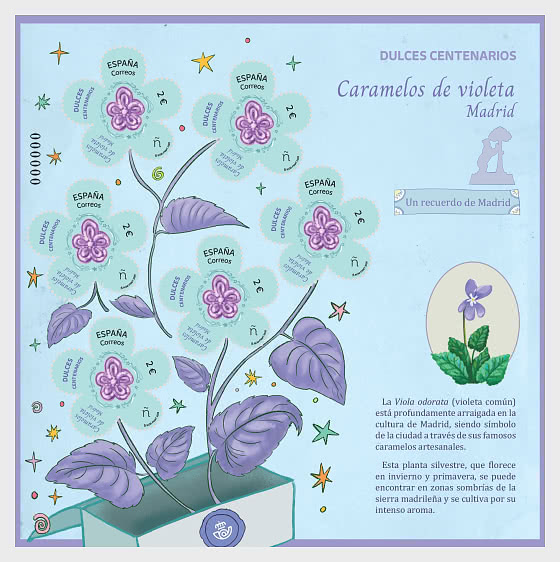 2026 Dolci Secolari – Caramelle alla Violetta, Madrid - Foglietti