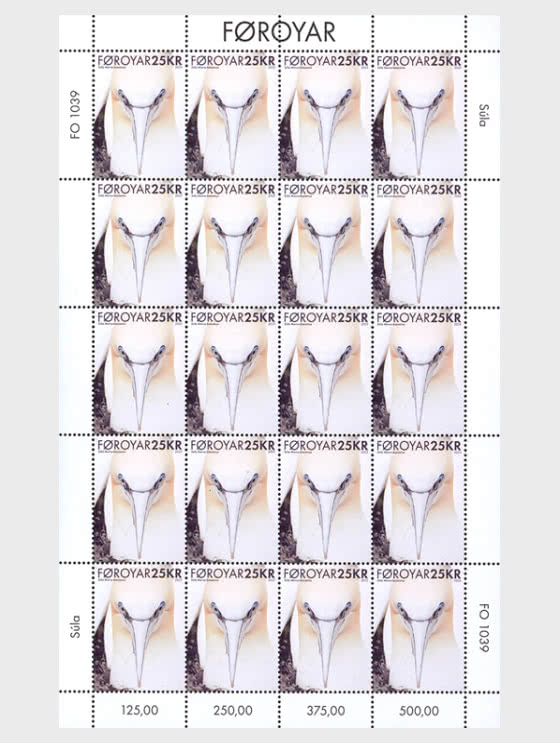 2025 Northern Gannet - 25KR Value - Sheetlets