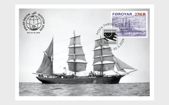 2026 Charcot - Voyages to the Faroe Islands - Exhibition Card 27kr - Collectibles