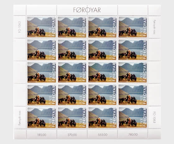 2026 Faroese Horse - 37.00kr - Full sheets