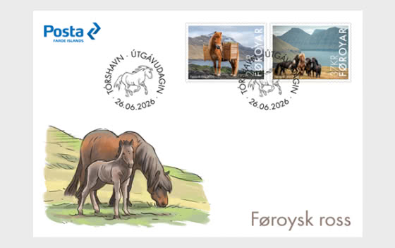 2026 Faroese Horse - First Day Cover