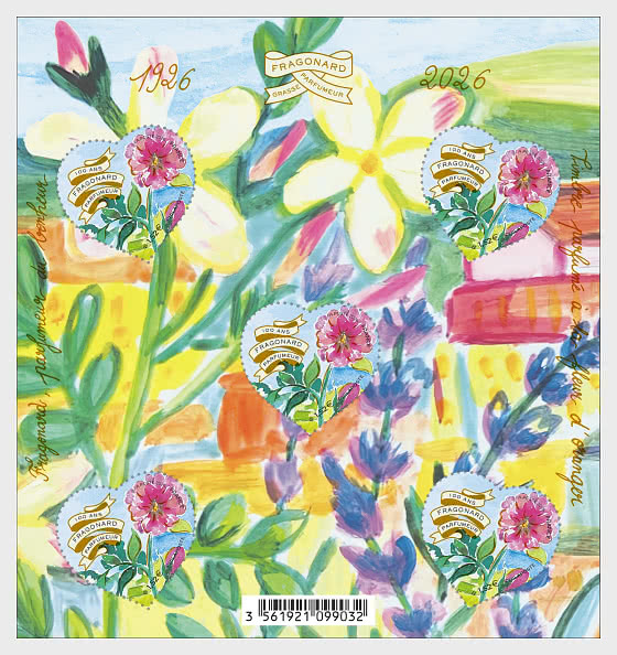 2026 100 Years of Fragonard Perfumery - Miniature Sheet