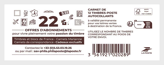 2026 Marianne 2023 – Abonnements - Markenheftchen