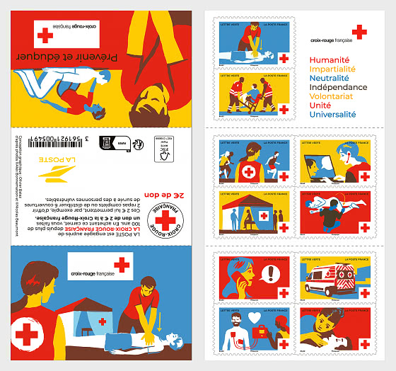 2023 French Red Cross - Stamp Booklet