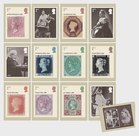 2025 PRE-ORDER Марки королевы Виктории - Почтовая открытка