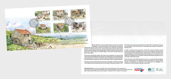 2026 PRE-ORDER Alderney Bonne Terre Watermill - Enveloppes de Premier Jour