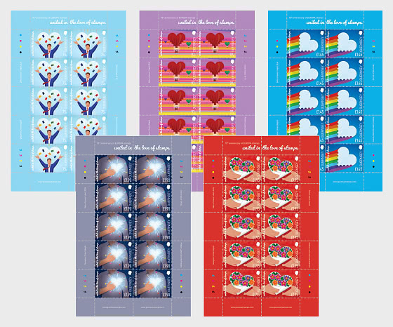 2026 Europa - 70th Anniversary - Non-Europa Sheets of 10 - Collectibles