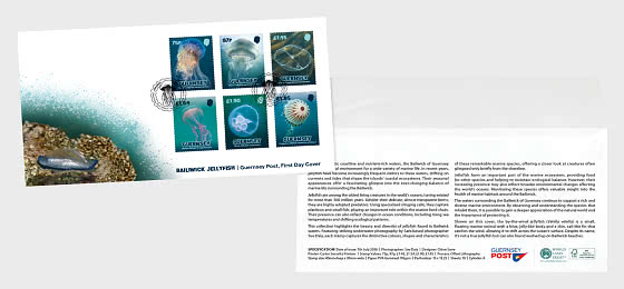 2026 PRE-ORDER Bailiwick Jellyfish - First Day Cover
