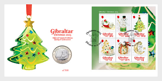 Christmas 2025 - £2 Stamp & Coin Cover  - Coin Card