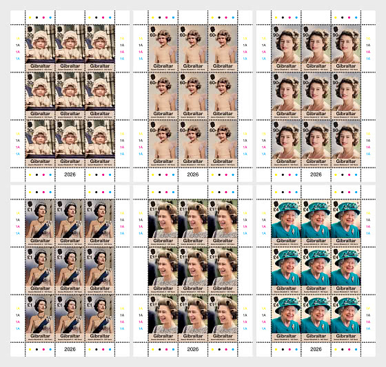 2026 PRE-ORDER Queen Elizabeth II - 100 Years - Full sheets CTO