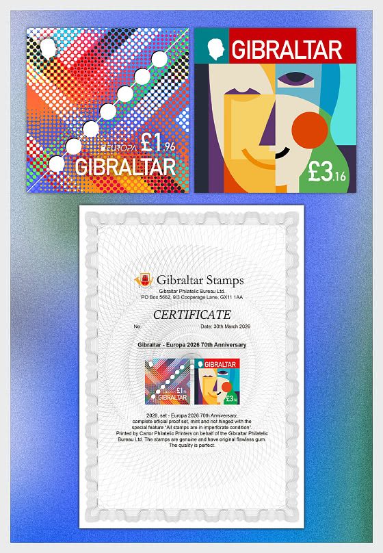 2026 Europa 2026 - 70th Anniversary Imperforate Proof Set - Collectibles