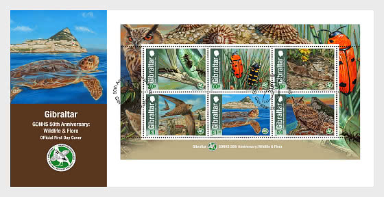 2026 GONHS 50th Anniversary - Wildlife & Flora - MS1 - First Day Cover