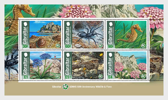 2026 GONHS 50th Anniversary - Wildlife & Flora - MS2 - Miniature Sheet CTO