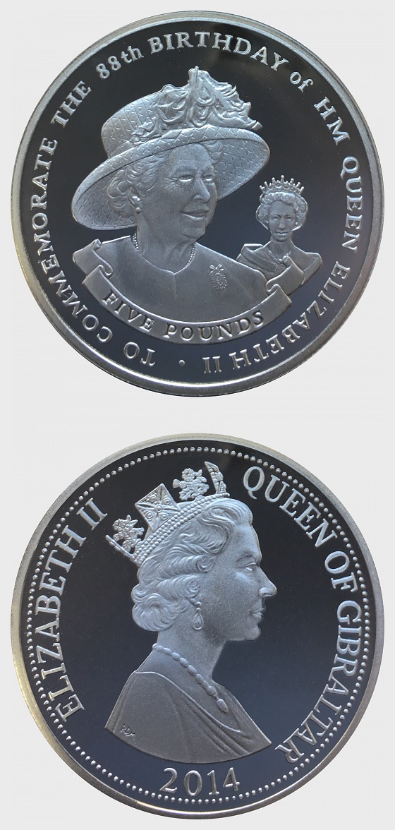 Queen's 88th Birthday - Coin 2 - Moneda de plata