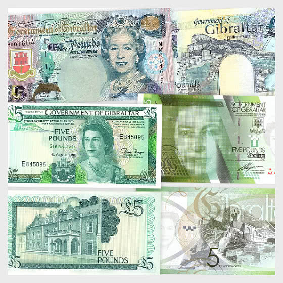 Special Offer: Gibraltar £5 Banknotes bundle with 20% Discount. YOU SAVE £7.50 - Banknote