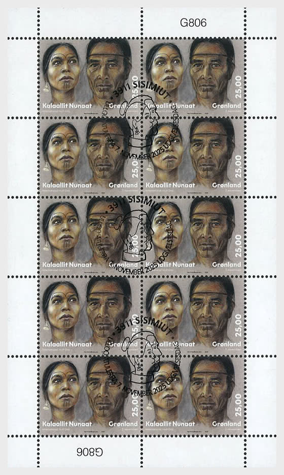 2025 Giornata Internazionale Degli Inuit - Giornata della Nuova Bandiera in Groenlandia - Minifogli CTO