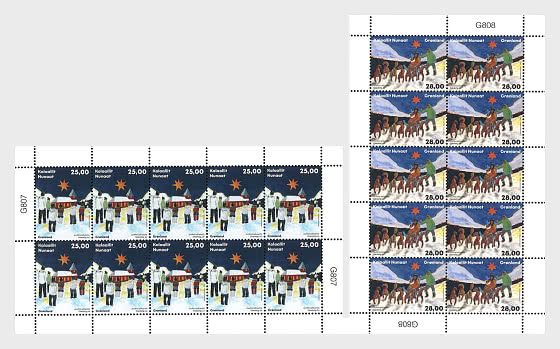 2025 Рождество в Гренландии - Марочные листы