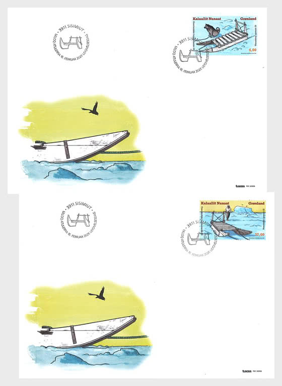 2026 Trineos Tirados por Perros Groenlandeses - Parte Final - Sobre sello individual