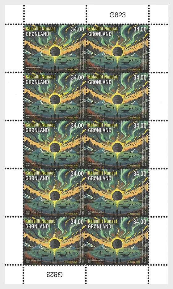 2026 Total Solar Eclipse Over Eastern Greenland - A Celestial Moment on Stamps - Sheetlets