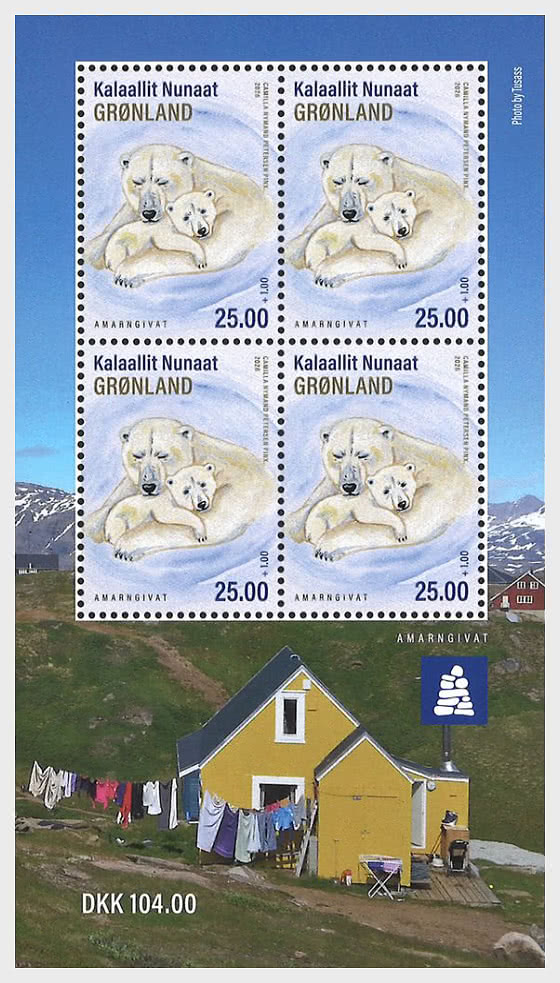 2026 Additional Value Stamp in Aid of the Amarngivat Shelter in Tasiilaq - Sheetlets