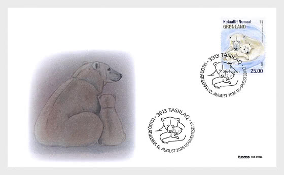 2026 Additional Value Stamp in Aid of the Amarngivat Shelter in Tasiilaq - First Day Cover