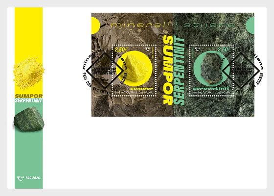 2026 Mineralien und Gesteine - Ersttagbriefe