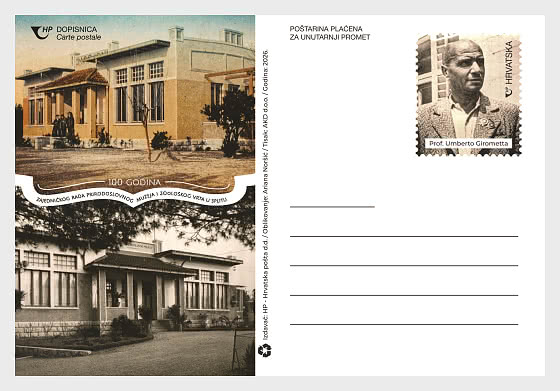2026 Postal - 100 Años de Colaboración entre el Museo de Historia Natural y el zoológico de Split. - Postales