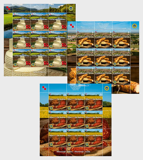 2026 Productos Agrícolas y Alimentarios Protegidos de Croacia - Mini Hojas