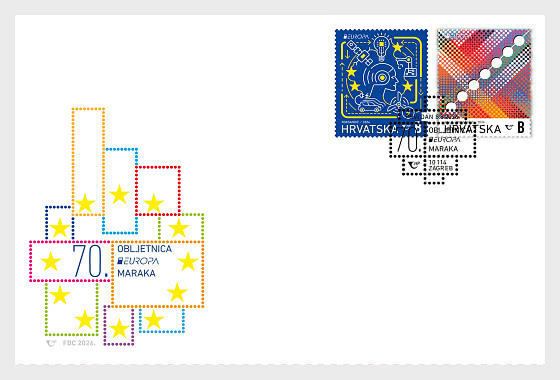 2026 EUROPA – Timbres Commémoratifs du 70e Anniversaire d'Europa (C) - Enveloppes de Premier Jour