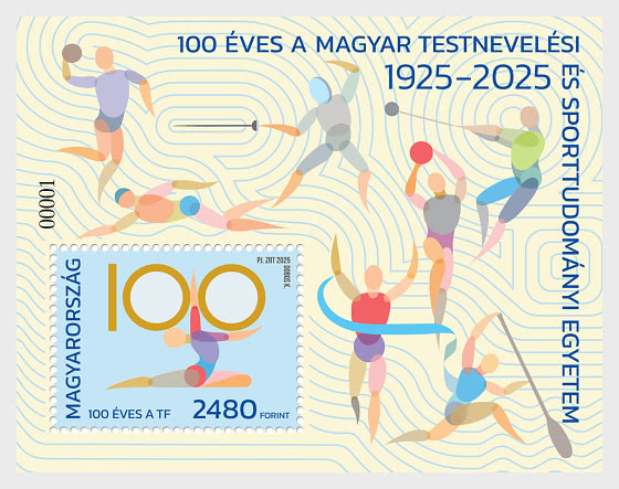 2025 L'Università Ungherese di Scienze dello Sport Celebra il suo Centenario - Foglietti