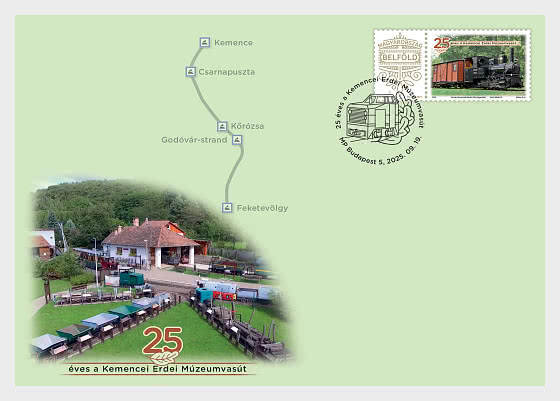 2025 25 Jahre Museumsbahn Kemence - Ersttagbriefe