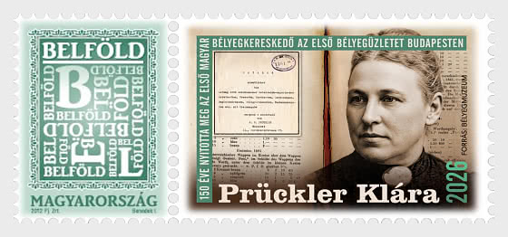 2026 Klára Prückler, La Primera Comerciante de Sellos Húngara, Abrió la Primera Tienda de sellos en Budapest hace 150 años - Series
