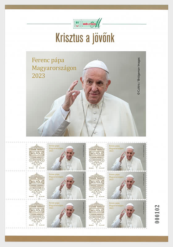 2023 Le Pape François en Hongrie - Mini-feuilles