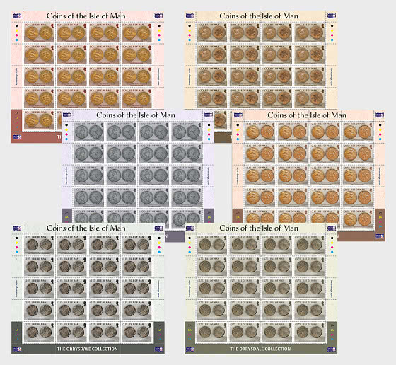 2025 PRE-ORDER Münzen der Isle of Man - Ganze Bögen CTO