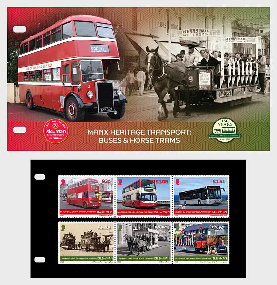 2026 PRE-ORDER Manx Heritage Transport - Buses & Horse Trams - Presentation Pack