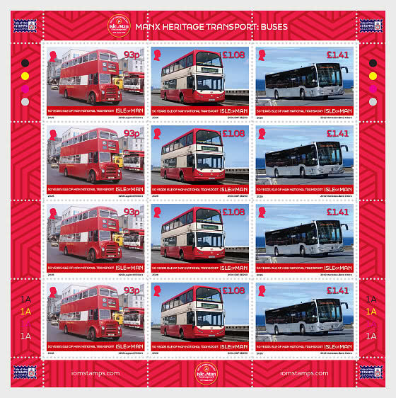 2026 PRE-ORDER Manx Heritage Transport - Buses & Horse Trams - Bus Sheet - Sheetlets