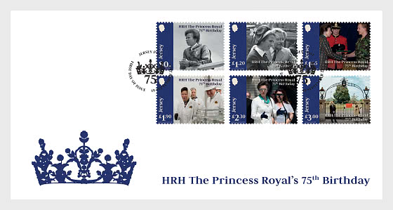 2025 75. Geburtstag Ihrer Königlichen Hoheit der Prinzessin Royal - Ersttagbriefe