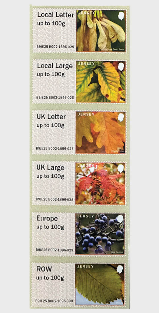 2025 Post & Go - Autumn Colours - B002 Collector's Strip - Set