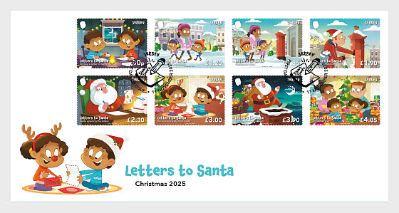 2025 PRE-ORDER Briefe an den Weihnachtsmann - Sobre de Primer Dia