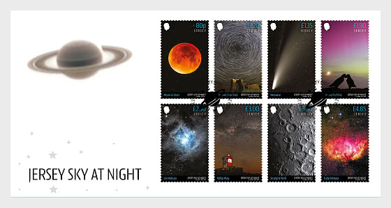 2025 PRE-ORDER небо Джерси ночью - Конверт первого дня